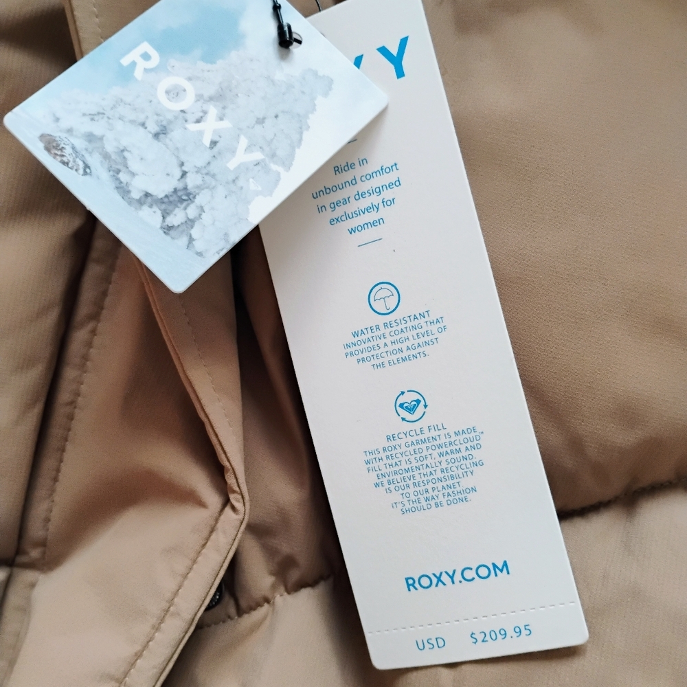ROXY NEW Ellie Quilted Insulated Puffer Jacket - Picture 12 of 15